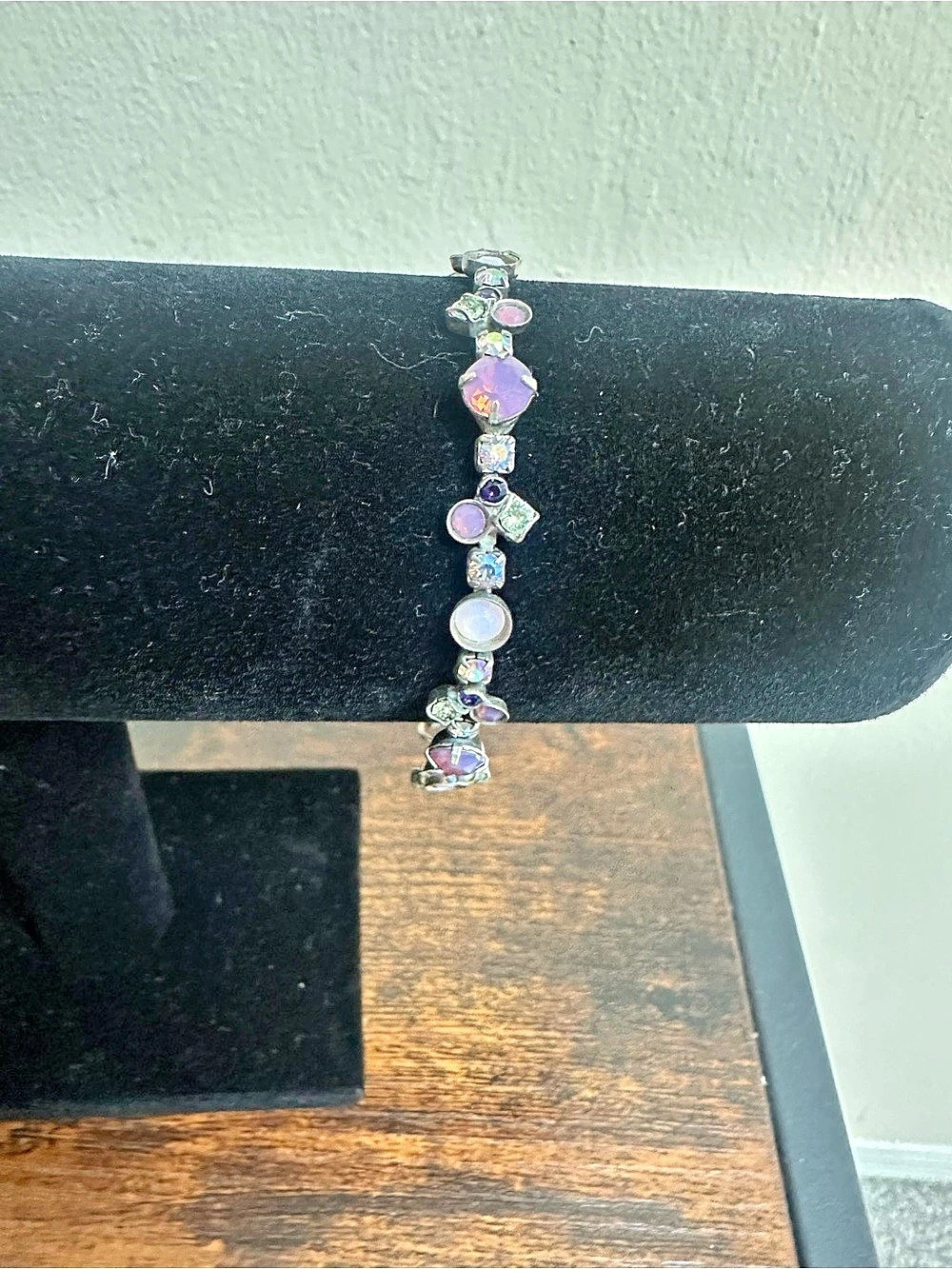 Sorrelli Purple & Antique Silver Crystal Bracelet